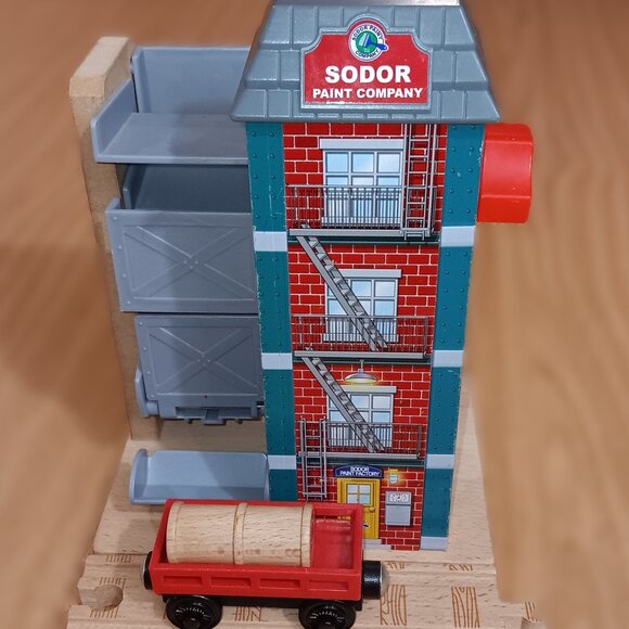 Thomas Wooden Railway Train Engine Track Sodor Paint...